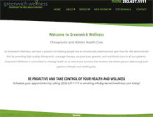 Tablet Screenshot of greenwichwellness.com